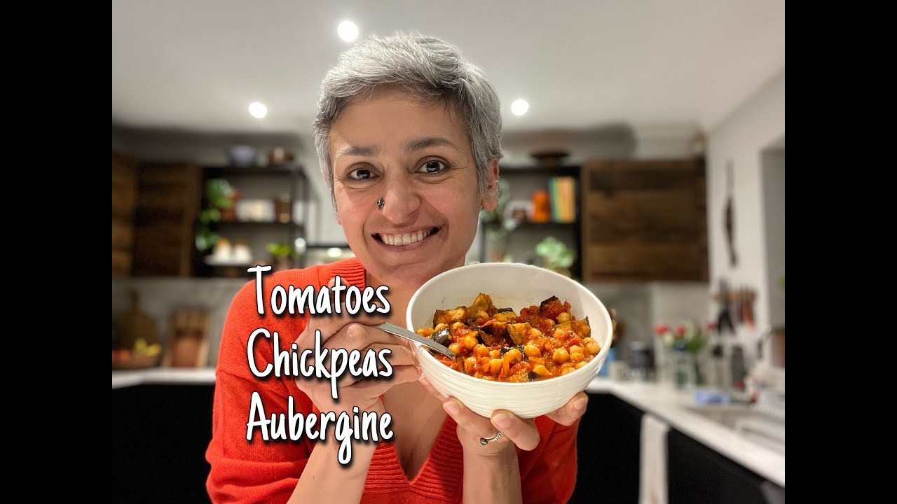 Tomato, Chickpea & Aubergine Stew